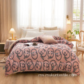 Corak selimut flanel comforter saiz raja